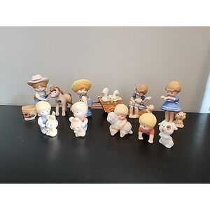 Enesco Country Cousins Lot 13pcs Farm Friends Horse Geese Pigs Kitty Rabbit Pup‎